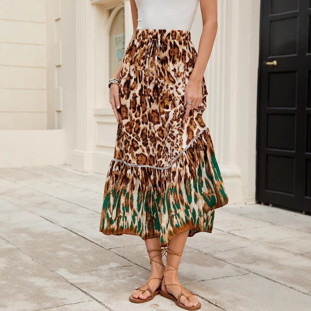 Printed Beach Vacation Skirt