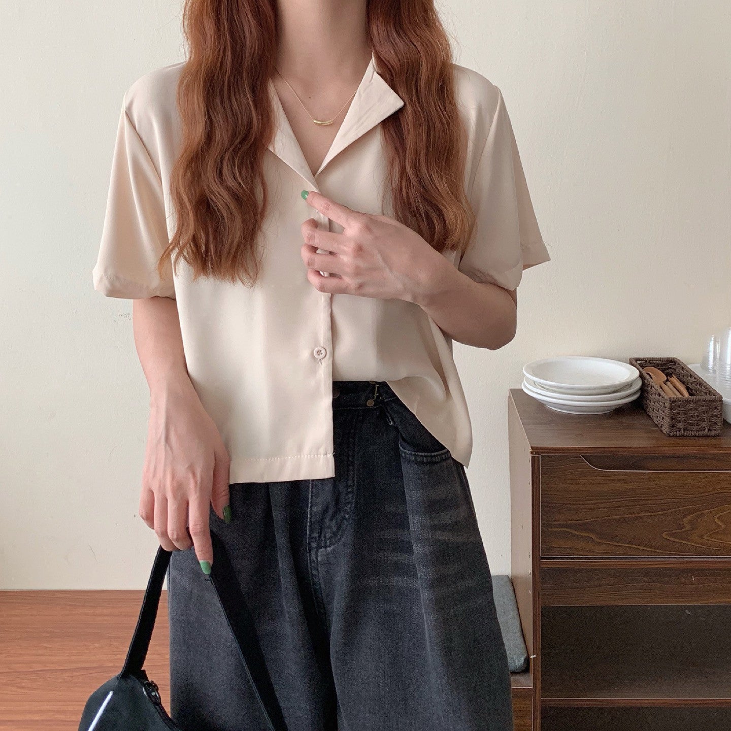Slim And Versatile Casual Short Top