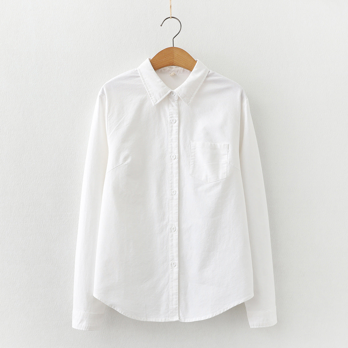 Striped Cardigan Slimming Single-breasted Lapel Long Sleeve Shirt