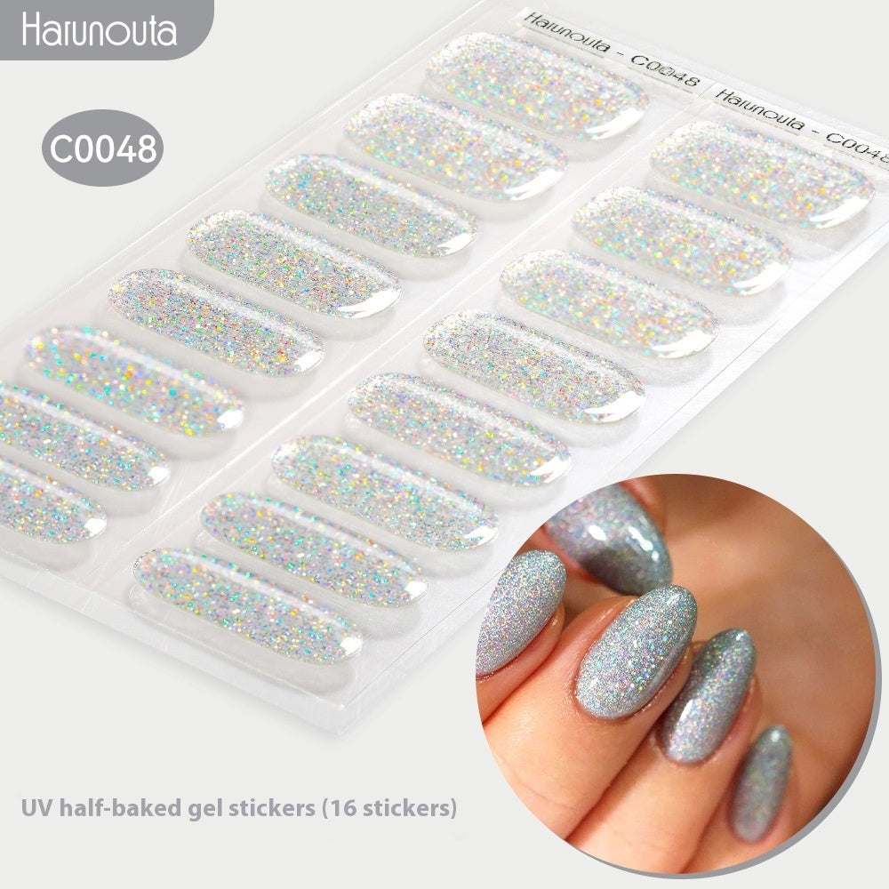 Nail Stickers UV Gel Nail Sticker Semi-curing