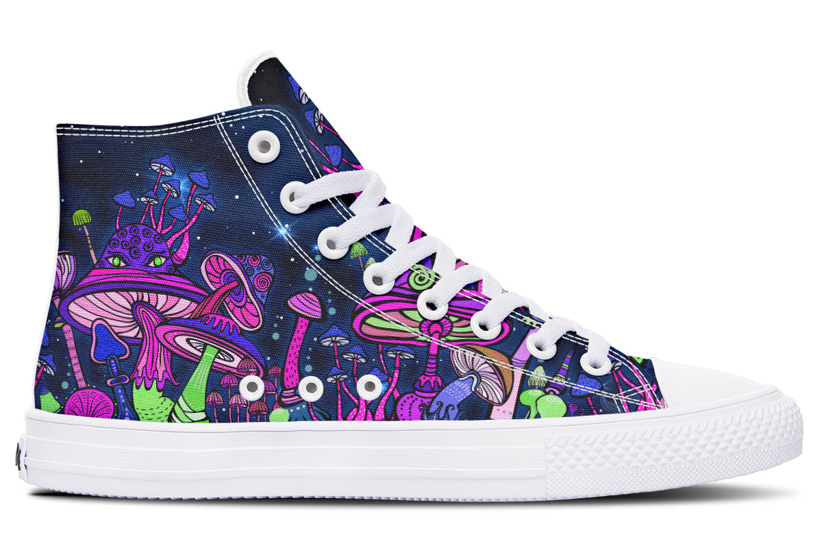 Printed Couple High-top Canvas Shoes