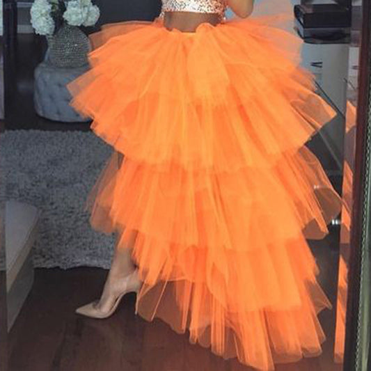 Bubble Skirt Elastic Waist Detachable