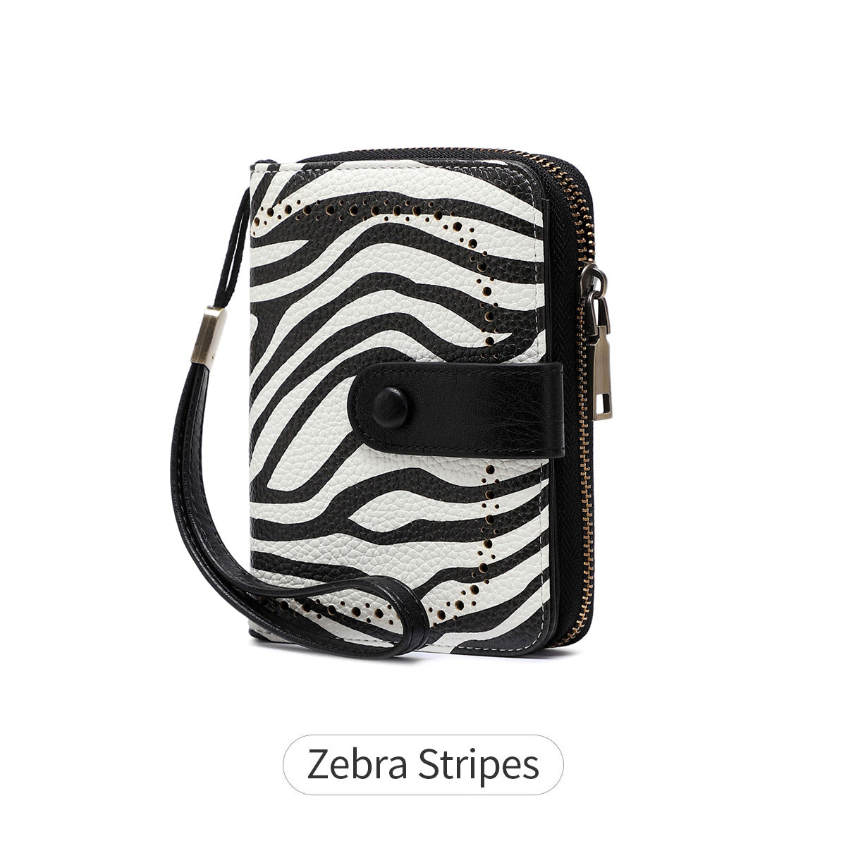 Leopard Print Multifunctional Zipper Retro Small Wallet