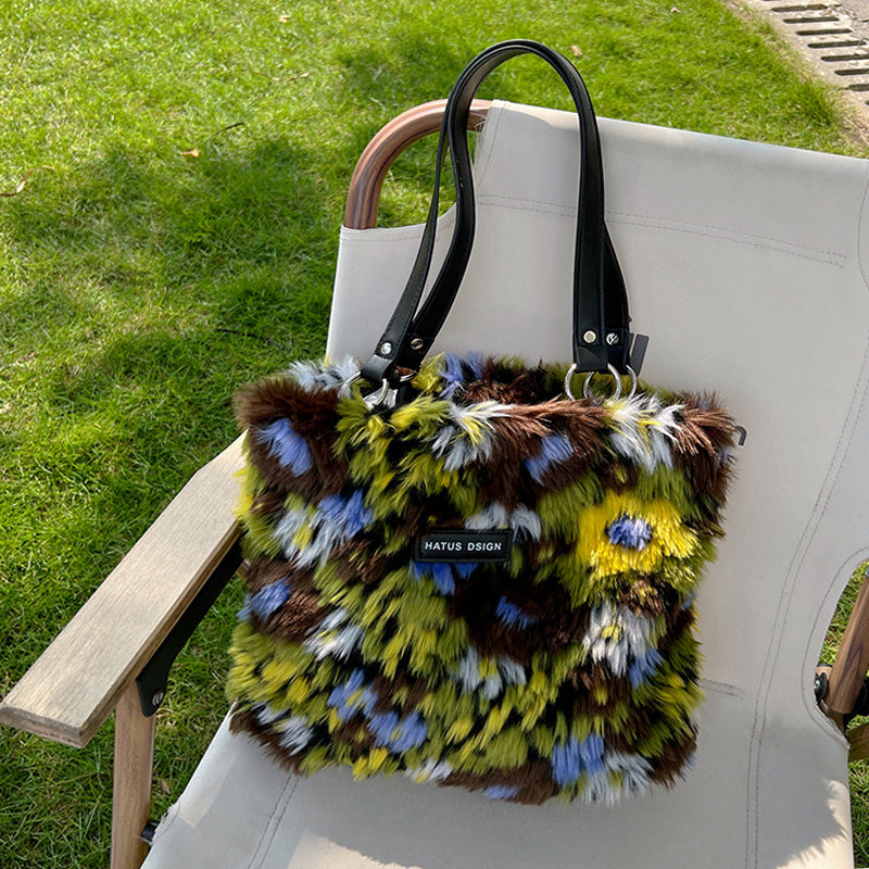 Oliemaleri Kunst Farve Plys Tote Taske
