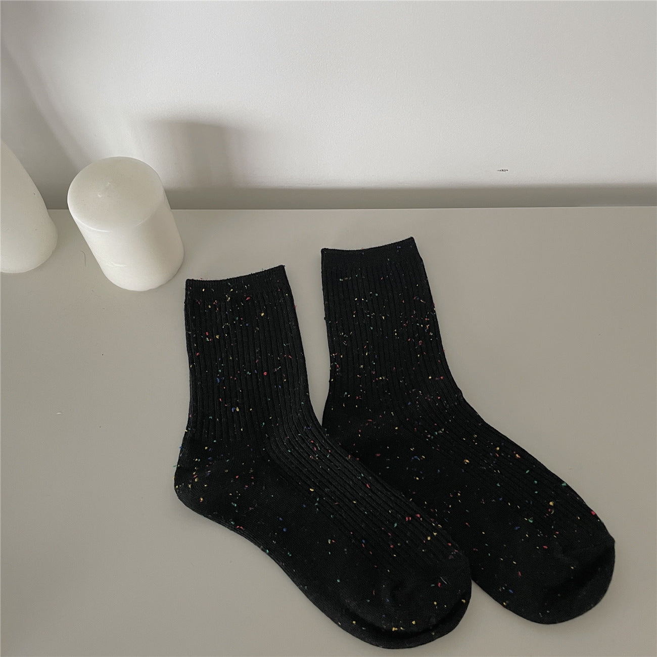 Sweet Girl Medium Tube Solid Socks