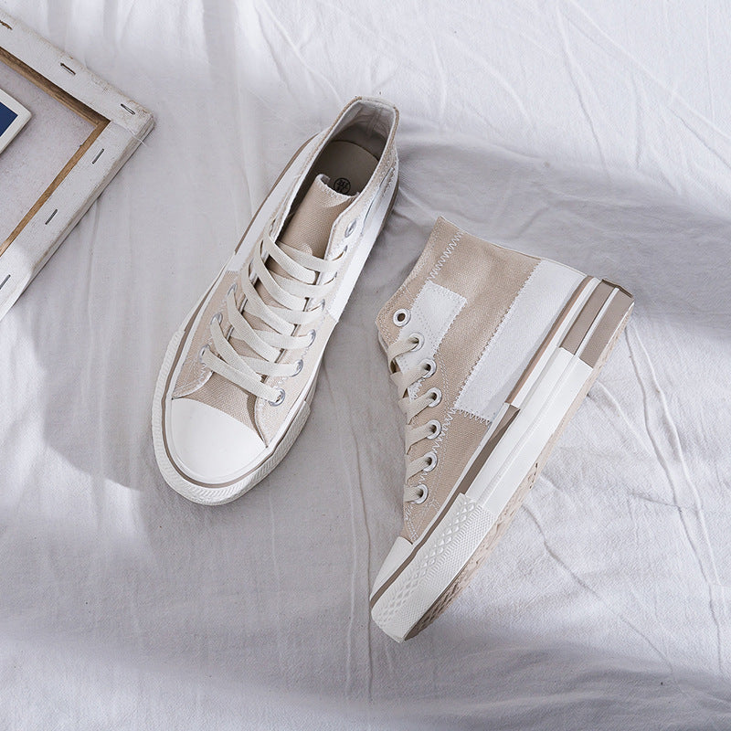 Women's Lace-up Canvas High-top Casual Shoes