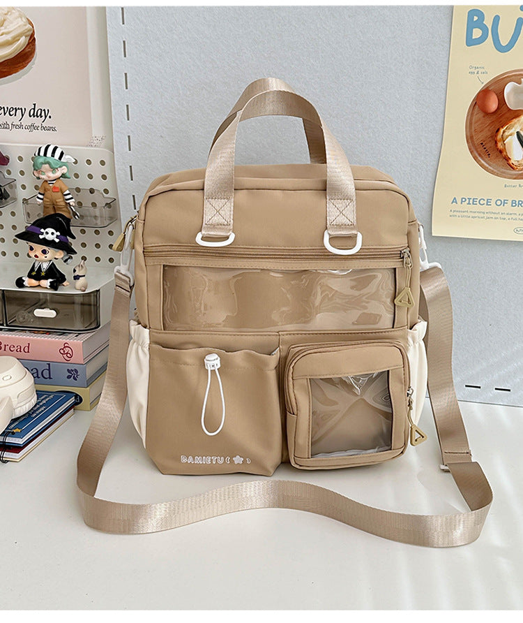 Backpack Large Capacity Tutorial Handbag Versatile Casual