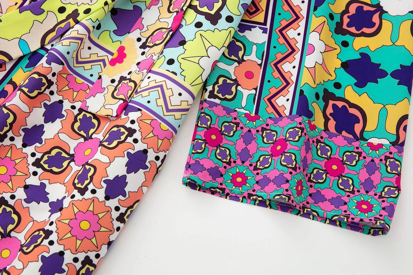 Printed Belt Embellished Long Dress For Women