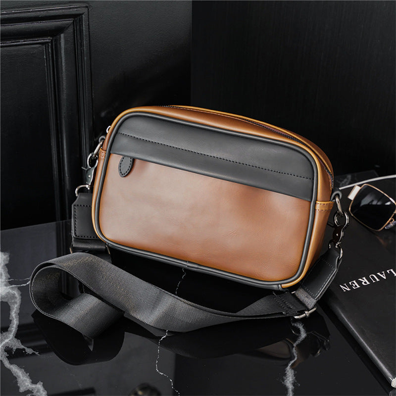 Fashion Messenger Men's Camera Bag Trendy Large Capacity
