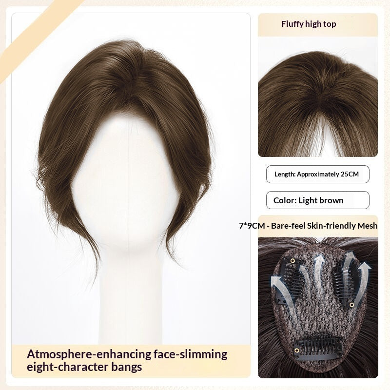 Lightweight Volumizing Faux Bangs And Hairpiece For A Fuller Look