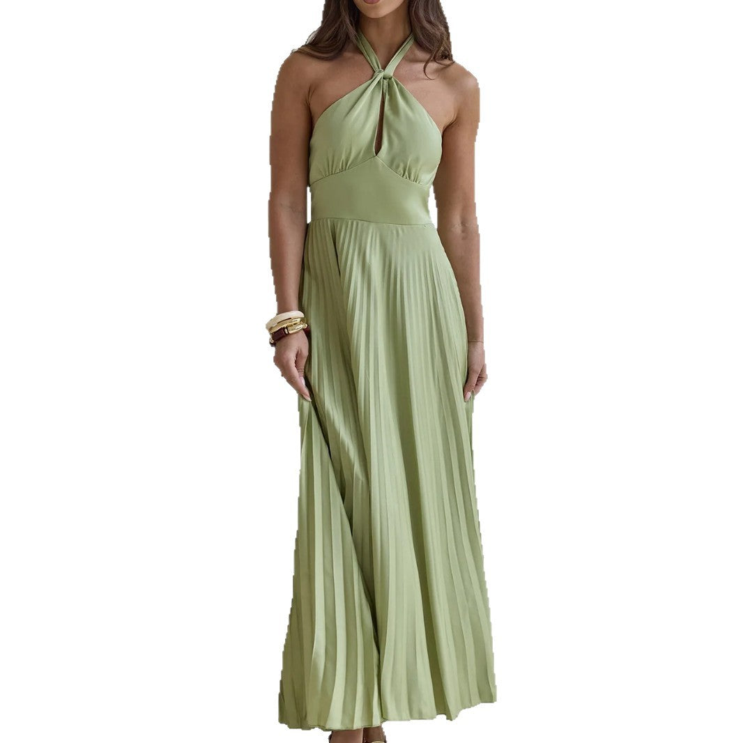 Women's Fashionable Sexy Strap Mid-Length Dress