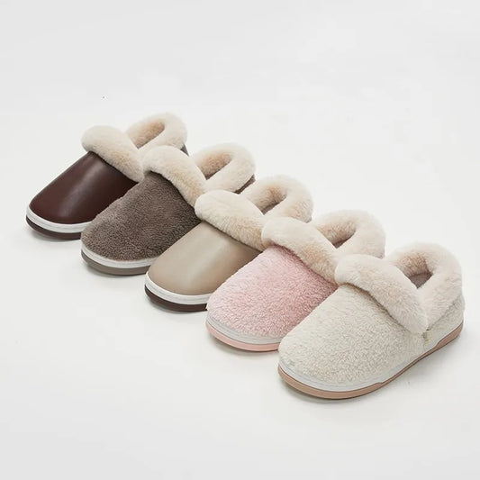 Women's Waterproof Cotton Slippers Autumn And Winter Thick Bottom