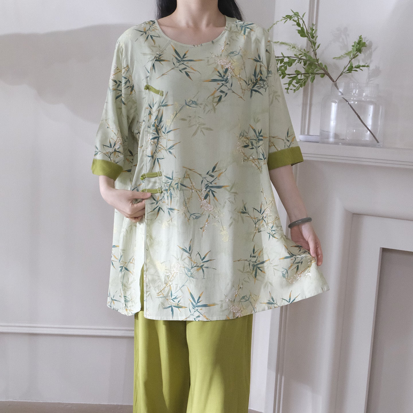 Can Be Worn Outside New National Style Poppin Pajamas Suit