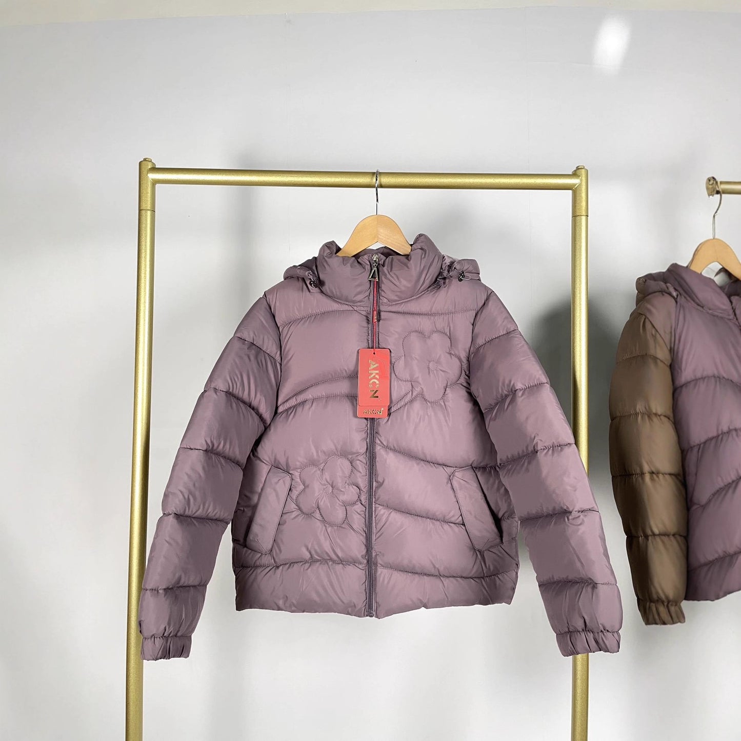 Fleece-lined Thick Mid-length Down Cotton-padded Jacket