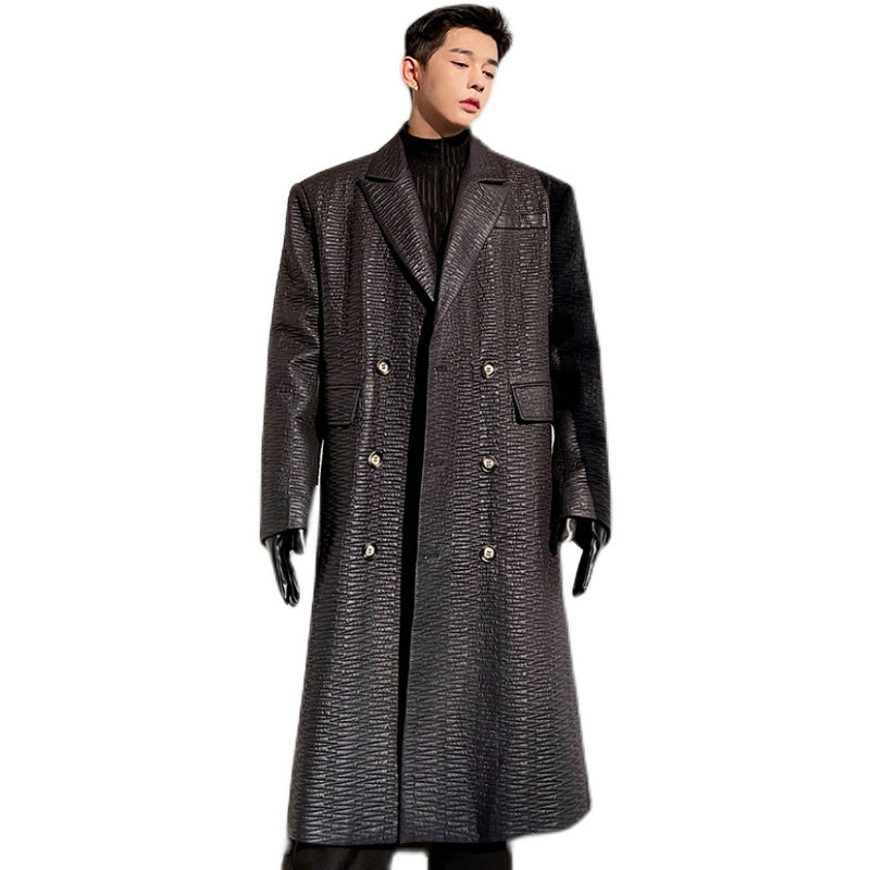 Knee-thick Windbreaker Jacket For Pi Shuai Zha Street