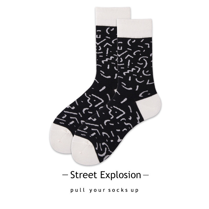 Cartoon Jacquard Sports Skate Socks