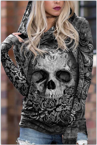 Digital Printing Plus Size Casual Pullover