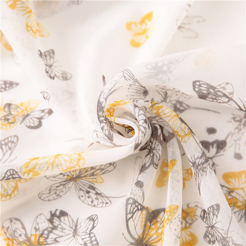 Cotton And Linen Feel Gauze Holiday Large Beach Towel