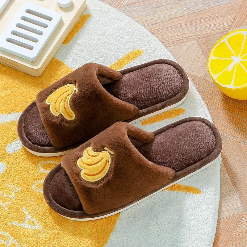 Plush Slippers Cute Home Warm And Non-slip