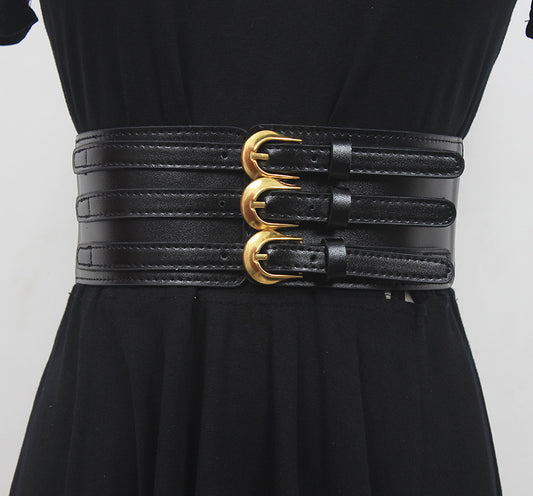 Belt Belt Dual-use Wide Ladies Decoration All-match Coat Suit Skirt Sweater