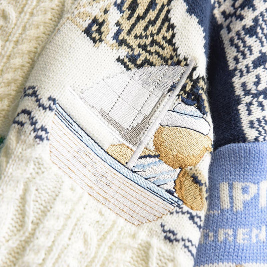 Sweater Men's Winter Tide Brand Round Neck Pullover Sweater