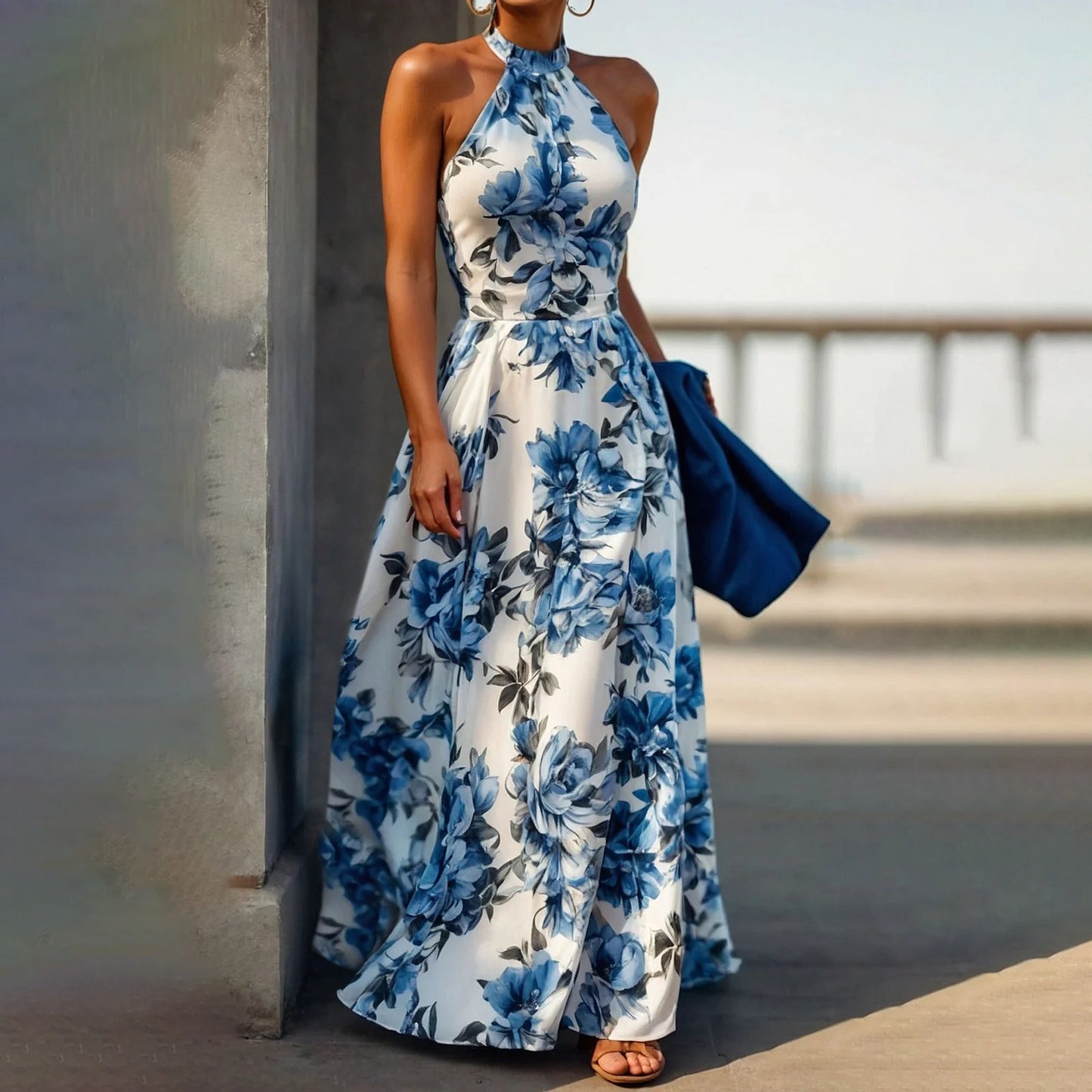 Resort-style Halter Dress For Women