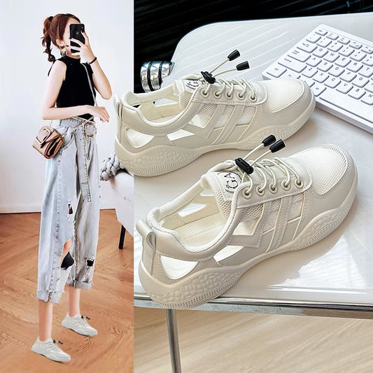Ins Breathable White Shoes Women's Mesh