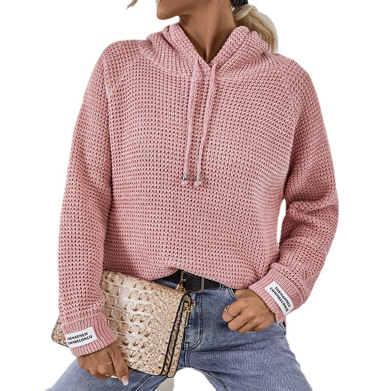 Ensfarvet Strikket Pullover til Kvinder
