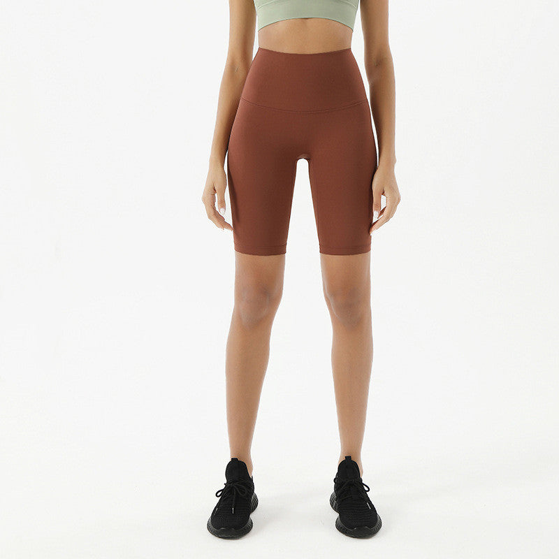 Fitness Pants High Waist Peach Hips Five-Point Tight Yoga Shorts Yoga Pants
