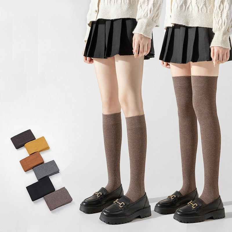 Women's Fashion Simple Overknee Long Boot Socks