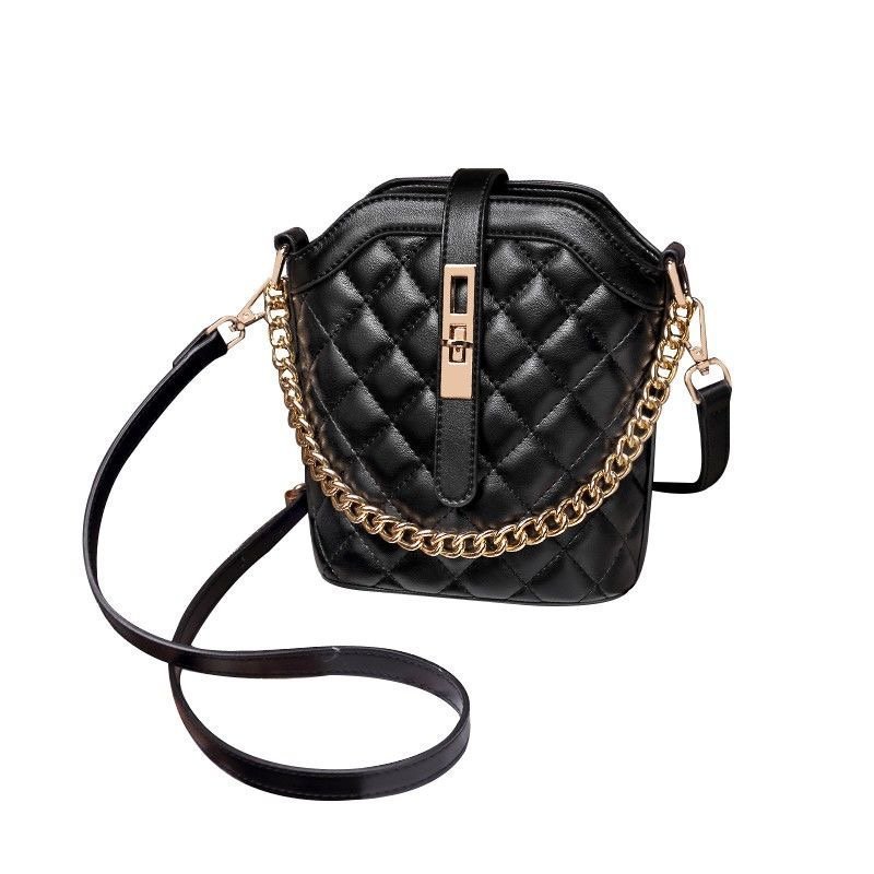 Women's Trendy PU One-shoulder Messenger Chain Handbag