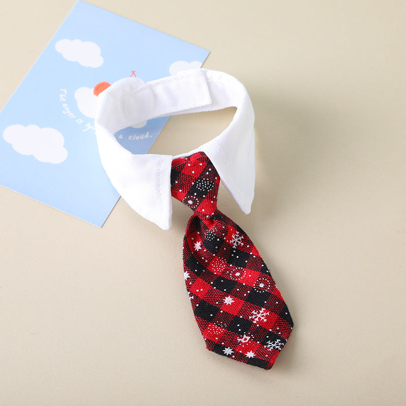 Pet Tie Saliva Towel British Style Gentleman
