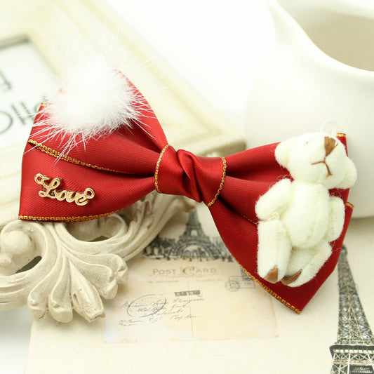 Christmas Cloth Headdress Flower Cute Super