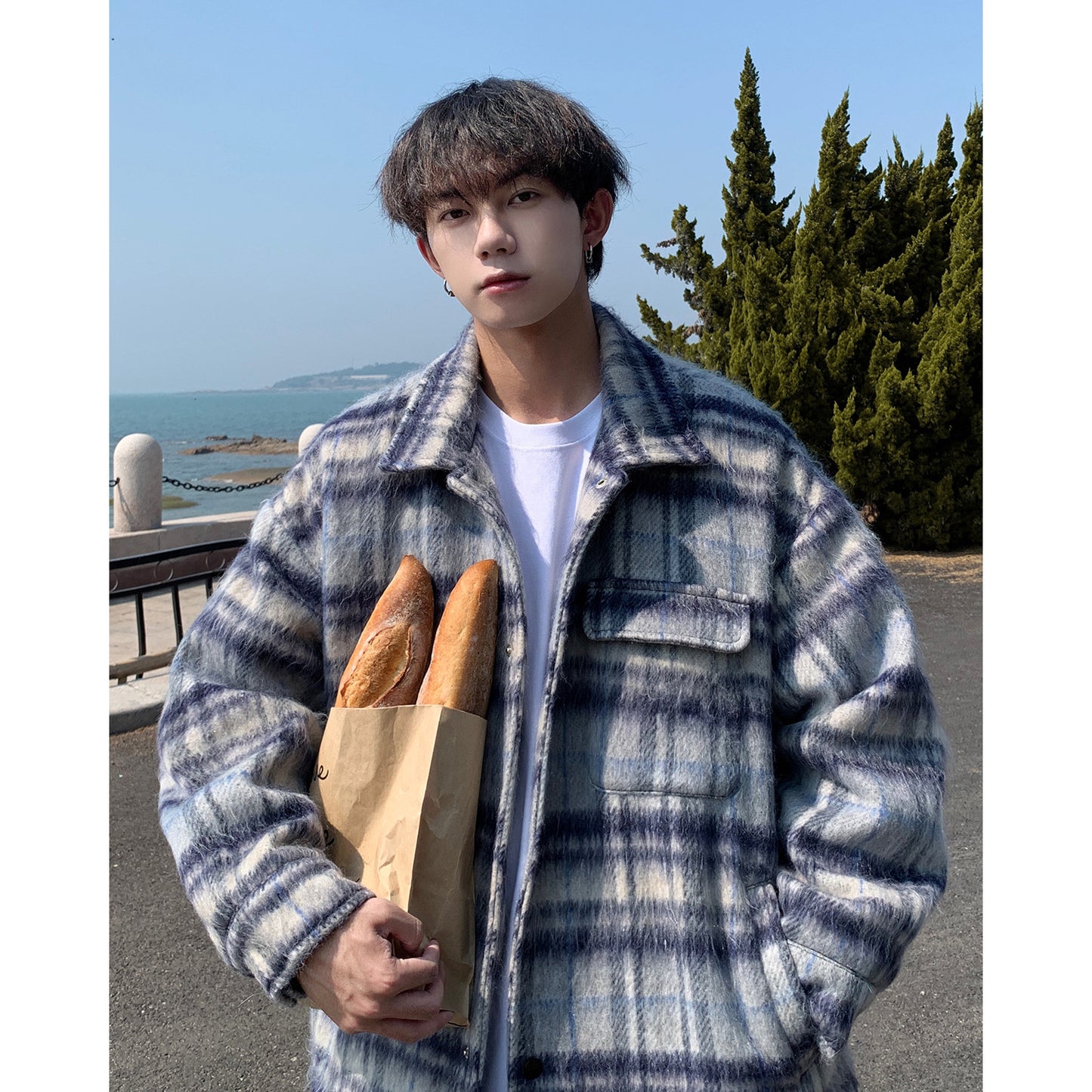 Thick Woolen Coat Men's Autumn And Winter