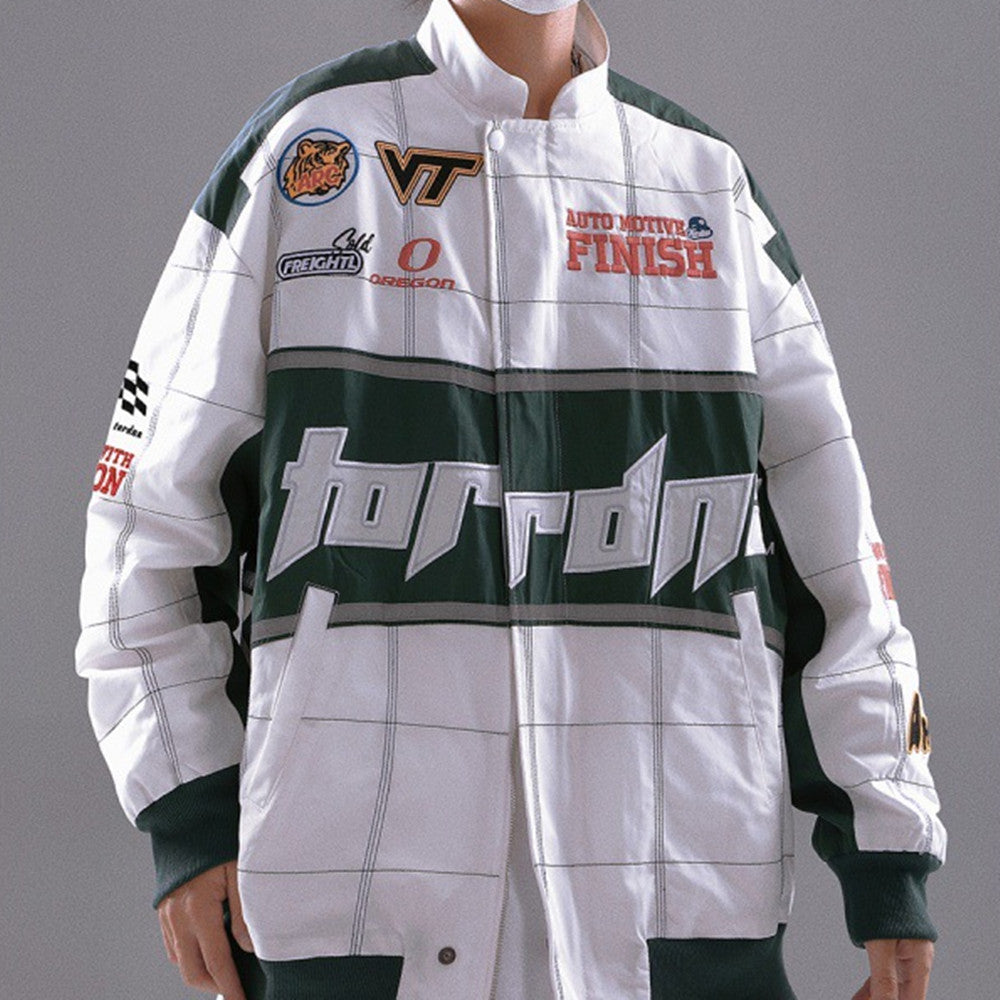 Retro Racing Suit Jacket Men's And Women's Baseball Uniform
