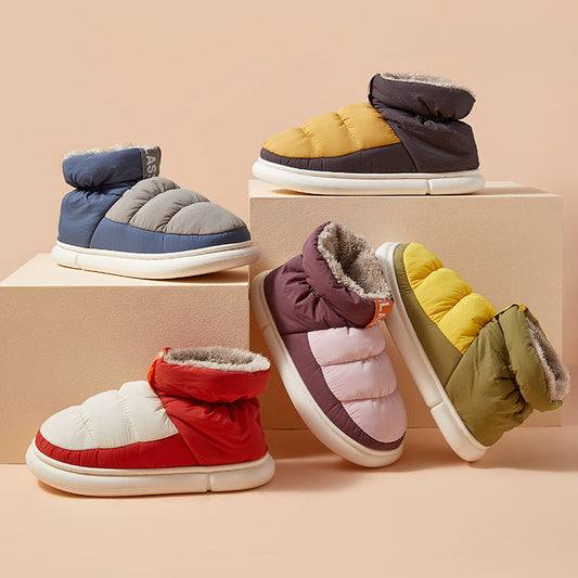 High-top Cotton Shoes For Outer Wear With Cloth And Home Fashion