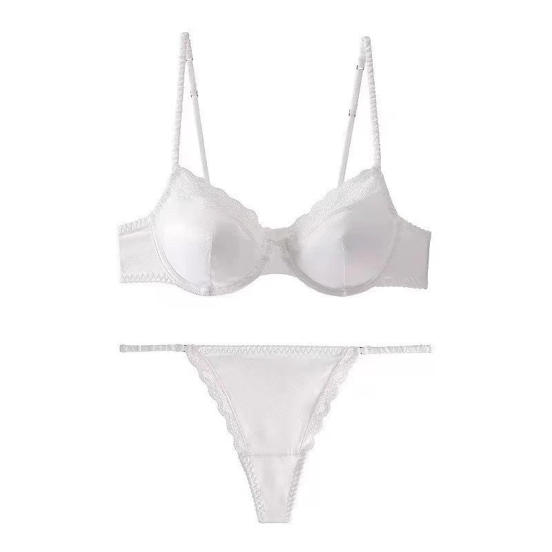 Lace Lingerie Women's Thin Bra Set