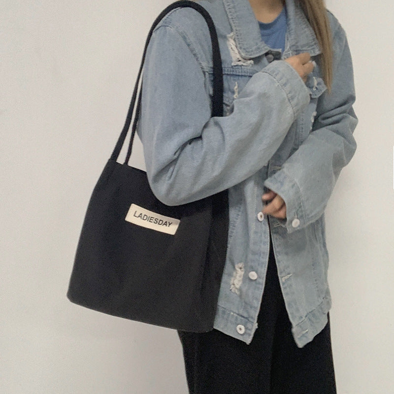 Women's One Shoulder Nylon Waterproof Canvas Bag
