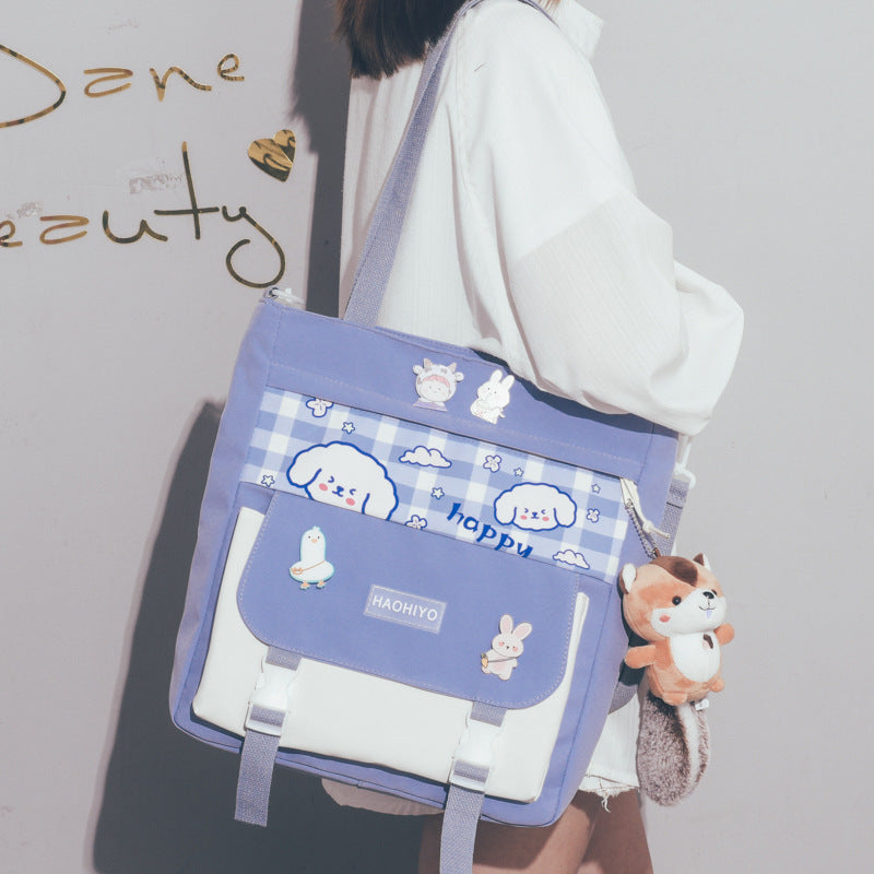 Large Capacity Canvas Bag Women's Cross Body Ins