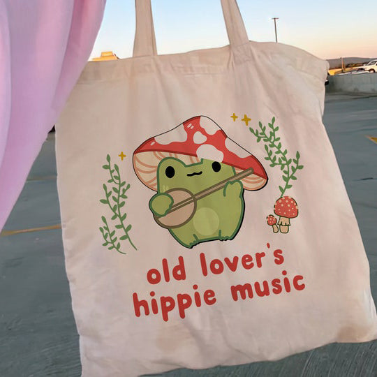 Floral Women Canvas Tote Bag Girl Reu