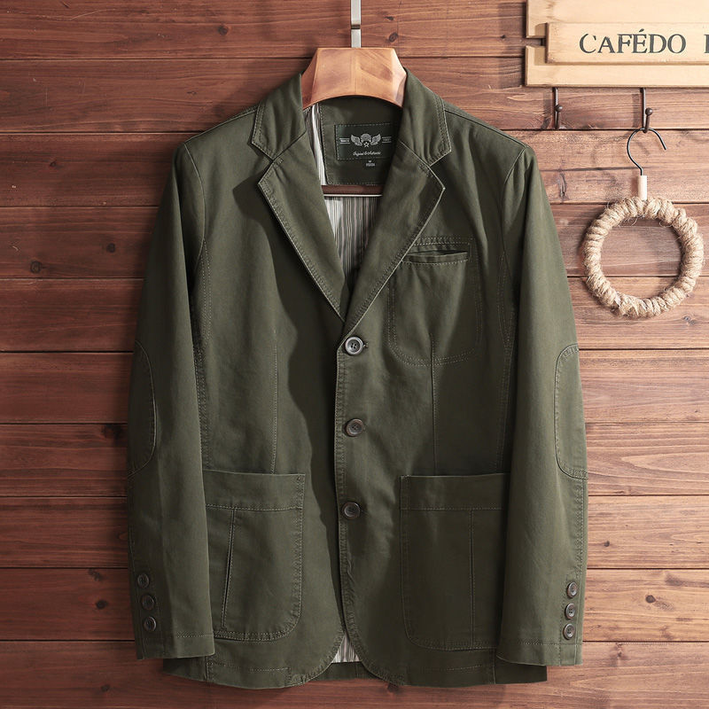Men's Middle-aged Leisure Suit Baggy Coat