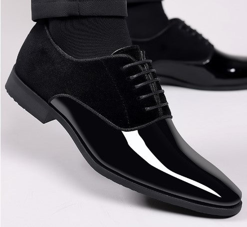 Formelle businesslædersko til mænd Lette high-end trendy herresko Lav model