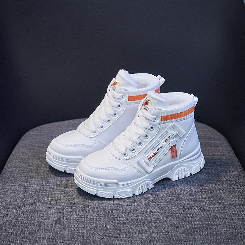 Winter New Warm Student Ankle Boots Platform