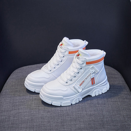 Winter New Warm Student Ankle Boots Platform