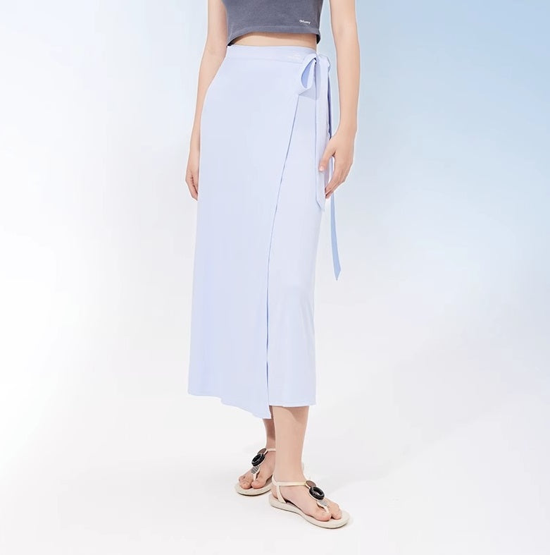 Spring And Summer Breathable And UV-resistant Slimming One-piece Lace-up Skirt