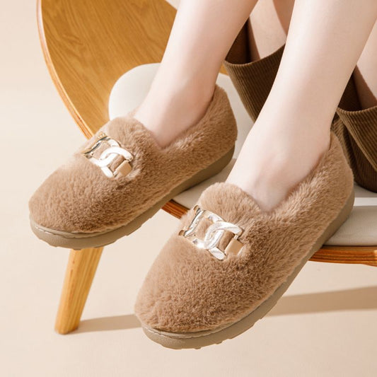 Fluffy Shoes Female All-matching Flat