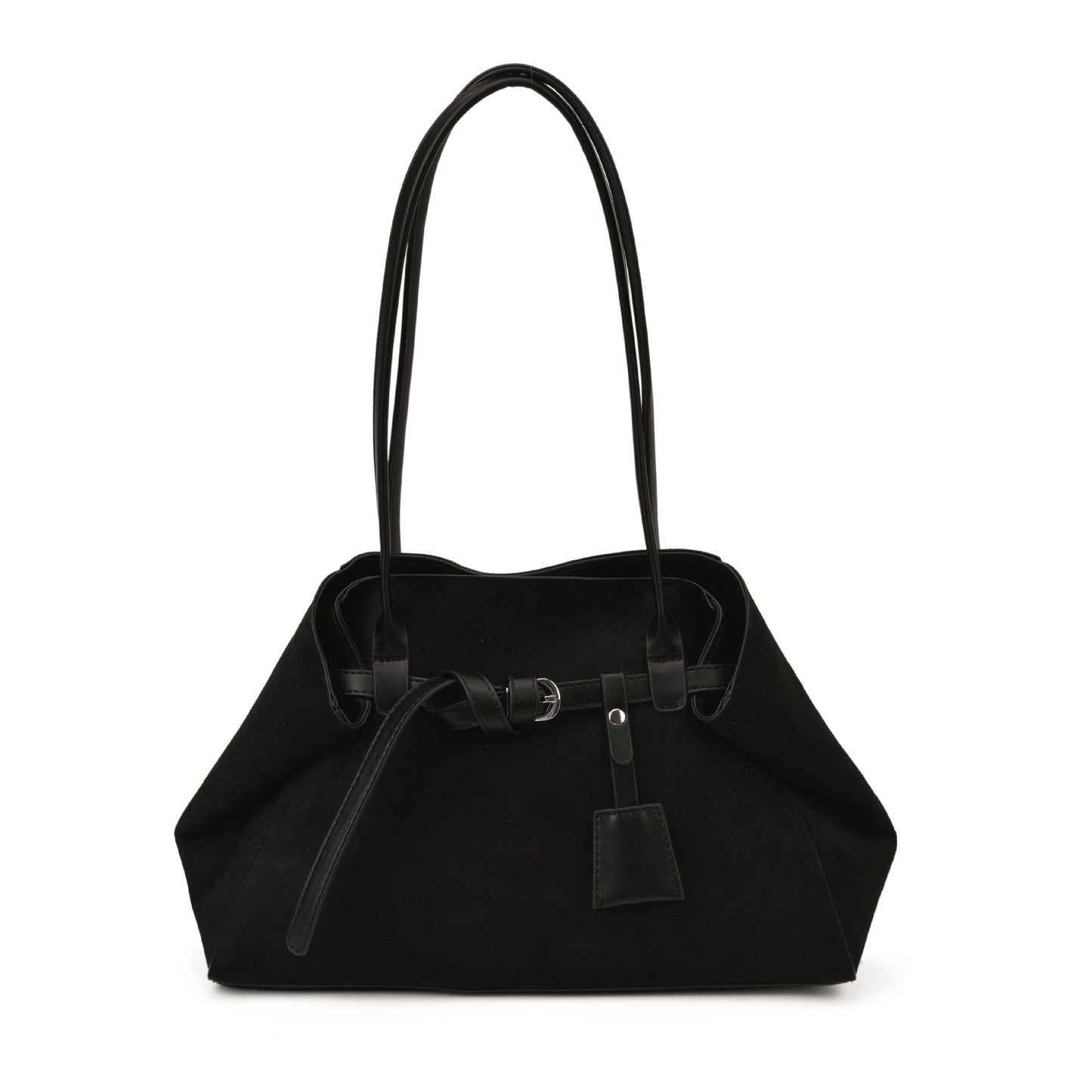 Retro High-grade Matte Large Capacity Tote Bag Suede Shoulder Commuter Bag