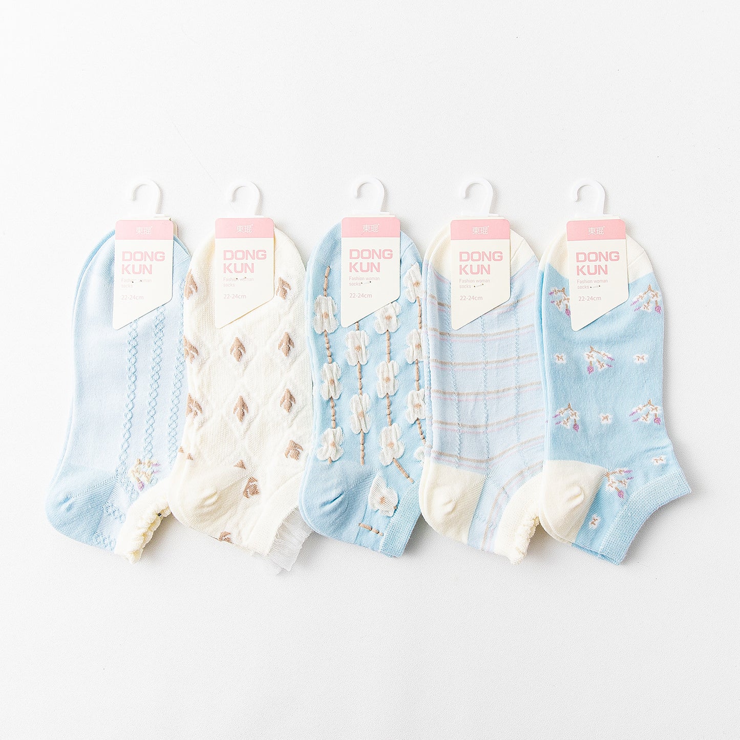 Retro Boat Combed Cotton Women's Sports Socks