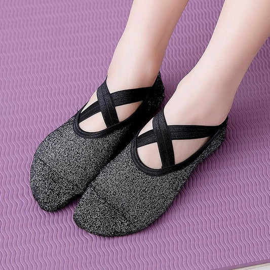 Yoga socks cross strap professional non-slip dance socks
