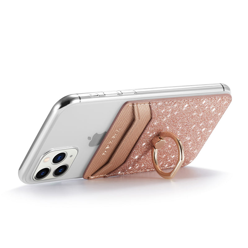 Phone back sticker card holder